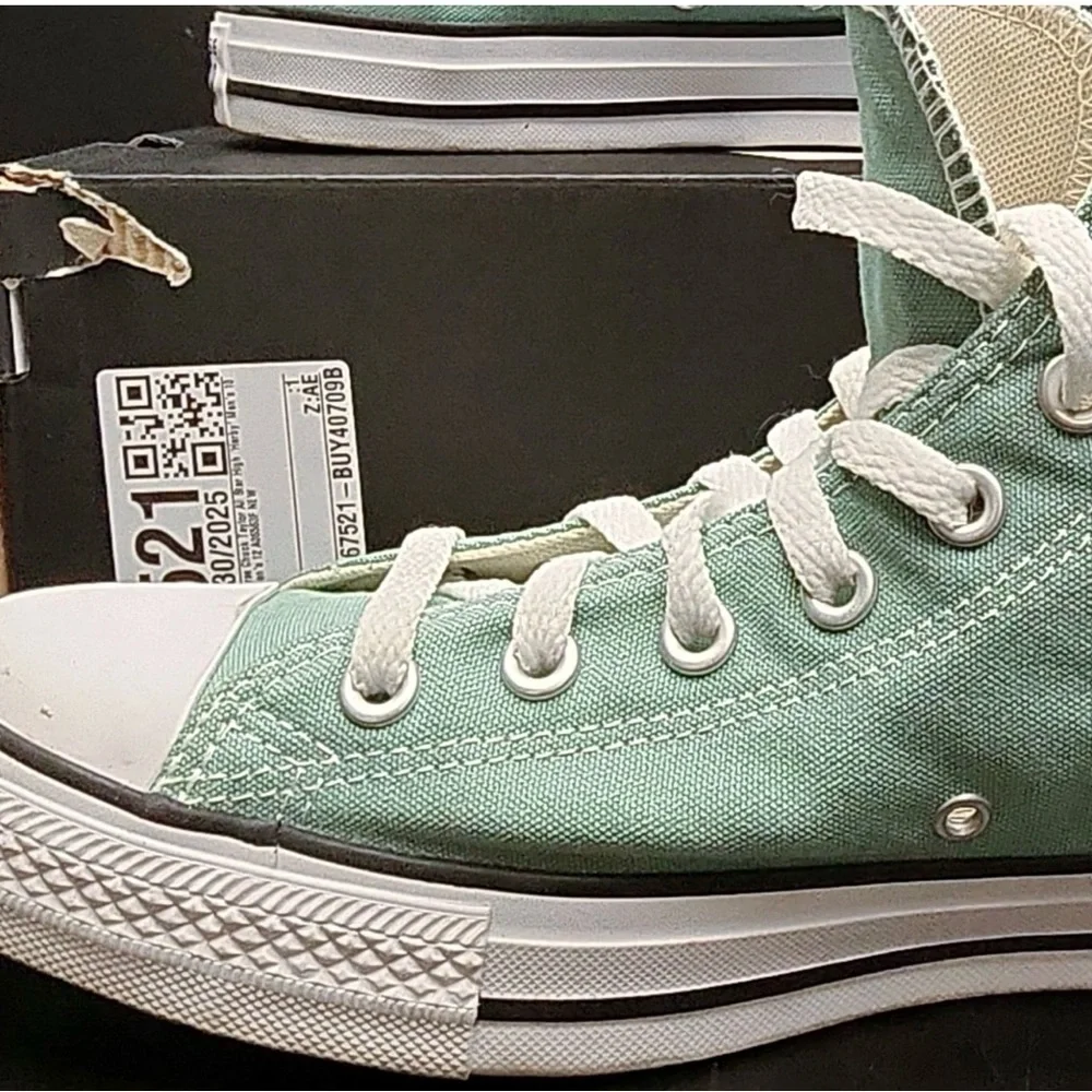 Converse All Star High Herby Green l NEW M10/W12 - Picture 2 of 8